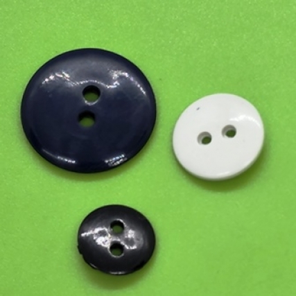 Boton nylon 2 aguj. lente tam 28 x 3 doc