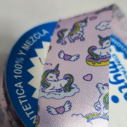 Cinta unicornios nro 5 x 10 mt