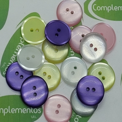 Boton poliester litoral tam 32 x 3 doc