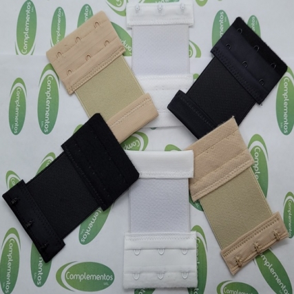 Prolongador corpiÑo c/elastico 60mm x 6u