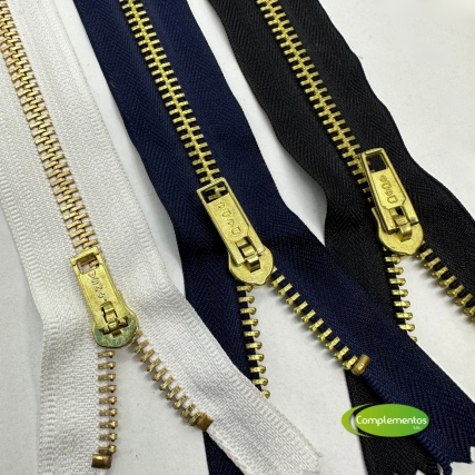 Cierre de bronce 12 cm x unid