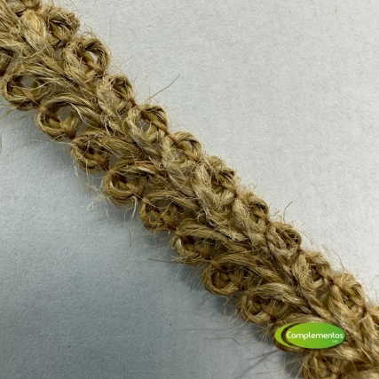 Galon espiga yute 12mm x 25 mt