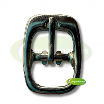 Hebilla chapa p/10 niquel x 20 unid