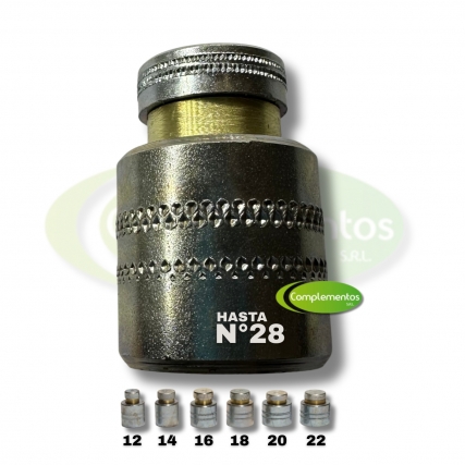 Matriz para forrar botones nro 26 x unid