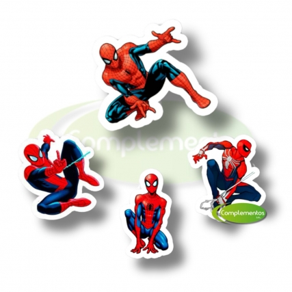 Aplic.estamp. hombre araña x 12 unid