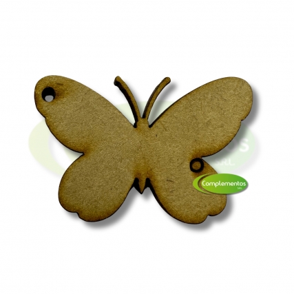 Acc. madera p/ colgante mariposa x 10 un