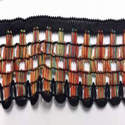 Puntilla de nylon multicolor  x 10 mts
