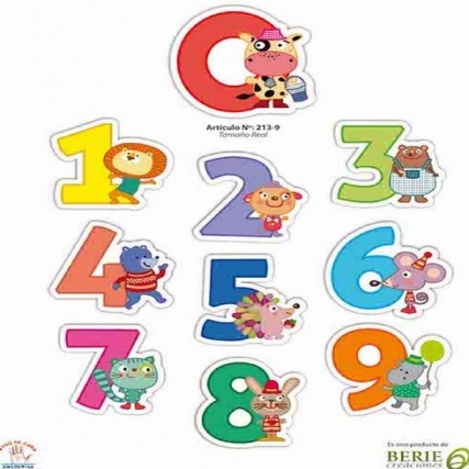 Aplicacion est. numeros c/animalitos x10