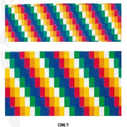 Cinta wiphala 40 mm x 10 mts