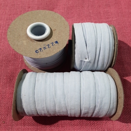 Elastico poliester nro 10 bco(5mm)x 50mt