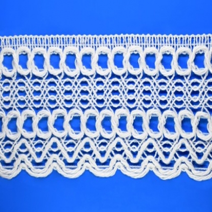 Puntilla algodon st 5.5 cm x 12 m.