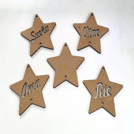 Colgante picap/estrella sueÑa x 3 