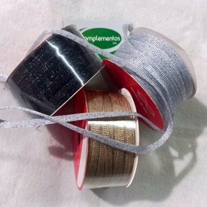 Cordon zafiro c/lurex 7 mm x 25 mts